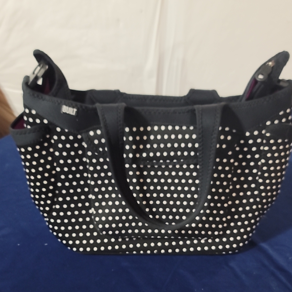 Black and White Polka Dot Baby Bag